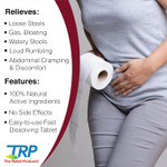 The Relief Products Diarrhea Relief - 100% Natural Active Ingredients - Relieves Loose Stools, Gas, Bloating, Discomfort - Fast Dissolving Tablets - 50Ct The Relief Products Diarrhea Relief - 100% Natural Active Ingredients - Relieves Loose Stools, Gas, Bloating, Discomfort - Fast Dissolving Tablets - 50Ct