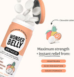 Wonderbelly Antacid, Effective Heartburn And Instant Acid Indigestion Relief, Extra Strength Chewable Tablets, 1000 Mg Calcium Carbonate, No Talc Or Dye, Tropical Fruit, 60 Count Wonderbelly Antacid, Effective Heartburn And Instant Acid Indigestion Relief, Extra Strength Chewable Tablets, 1000 Mg Calcium Carbonate, No Talc Or Dye, Tropical Fruit, 60 Count