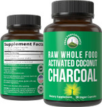 Peak Performance Activated Charcoal Vegan Capsules From Wild Harvested Coconut Shells. Best Safe Charcoal Pills Supplement For Detox, Gas Relief, Bloating. For Men And Women 90 All Natural Tablets
