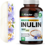 Bio Krauter Inulin Powder Capsules - 1200 Mg Strength - 250 Count - Pure Soluble Fiber Supplements - Chicory Root Fiber Capsules For Digestive Support - Vegan Bio Krauter Inulin Powder Capsules - 1200 Mg Strength - 250 Count - Pure Soluble Fiber Supplements - Chicory Root Fiber Capsules For Digestive Support - Vegan