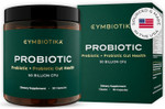 Cymbiotika Probiotic + Prebiotic, 60 Billion Cfu - 19 Strains, Gut Health Supplement For Women & Men, Immune Support, Digestive Health, & Gut Balance, 90 Capsules, 1 Month Supply, Made In Usa