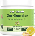 Feel Goods Gut Guardian, Organic Fiber, Probiotic & Prebiotic Powder, Sugar Free, Herbs For Bloat, Gut Health Support, Digestive Health For Men & Women, Non Gmo, Vegan, Strawberry Kiwi, 15 Count Feel Goods Gut Guardian, Organic Fiber, Probiotic & Prebiotic Powder, Sugar Free, Herbs For Bloat, Gut Health Support, Digestive Health For Men & Women, Non Gmo, Vegan, Strawberry Kiwi, 15 Count