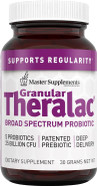 Master Supplements Granular Theralac - 1.05 Oz - Multi-Strain Probiotic Powder For Optimal Gut Health - Great For Kids - Vegan, Gluten Free - 40 Servings