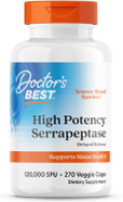 Doctors Best High Potency Serrapeptase, Supports Sinus Health, Non-Gmo, Vegan 270 Veggie Caps Doctors Best High Potency Serrapeptase, Supports Sinus Health, Non-Gmo, Vegan 270 Veggie Caps