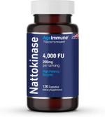 Nattokinase Supplement 4000 Fu 200Mg - Enzyme - Cardiovascular Support 120 Capsules -Derived From Japanese Natto - Made In The Usa Without Magnesium Stearate