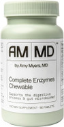 Amy Myers Md Digestive Enzymes Chewable  Complete Enzymes Support Leaky Gut, Acid Reflux, Gas, Bloating, Gluten Exposure  Amylase, Lipase, Lactase, Alkaline, Protease, Sucrase + More  180 Tablets