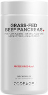 Codeage Grass Fed Beef Pancreas Supplement Glandulars - Freeze Dried, Non-Defatted Desiccated Beef Pancreas Pills  Pancreatic Enzymes Diet Meat - Pasture Raised Bovine Vitamins - 180 Capsules Codeage Grass Fed Beef Pancreas Supplement Glandulars - Freeze Dried, Non-Defatted Desiccated Beef Pancreas Pills  Pancreatic Enzymes Diet Meat - Pasture Raised Bovine Vitamins - 180 Capsules