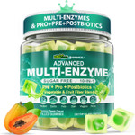 Digestive Enzymes Gummies For Women & Men, Multi-Enzymes With 90Billion Cfu Probiotics And Prebiotics & Postbiotic, Vegetable & Fruit Fiber Blend, Super Enzymes For Digestive & Gut Health,Immune,60Cts