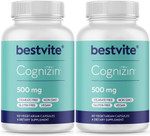 Bestvite Cognizin 500Mg (120 Vegetarian Capsules) (60X2) - Clinically Studied Premium Choline Nootropic - No Stearates - Vegan - Non Gmo - Gluten Free - Brain Supplements For Memory And Focus Bestvite Cognizin 500Mg (120 Vegetarian Capsules) (60X2) - Clinically Studied Premium Choline Nootropic - No Stearates - Vegan - Non Gmo - Gluten Free - Brain Supplements For Memory And Focus