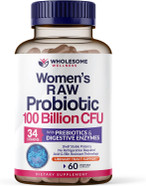 Wholesome Wellness Dr. Formulated Raw Probiotics For Women 100 Billion Cfus Capsules With Prebiotics, Digestive Enzymes, Approved For Adults, Shelf Stable Supplement Wholesome Wellness Dr. Formulated Raw Probiotics For Women 100 Billion Cfus Capsules With Prebiotics, Digestive Enzymes, Approved For Adults, Shelf Stable Supplement