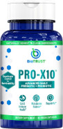Biotrust Pro-X10 2.0 Probiotic Supplement - Probiotics For Digestive Health With Prebiotics - Immune System Support And Gi Health - Free From Gluten, Soy And Dairy, Non Gmo - 60 Capsules