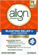 Align Probiotic Bloating Relief + Food Digestion, Probiotics For Women And Men, #1 Doctor Recommended Brand, Promotes Digestive Health And Helps Support The Metabolism Of Food*, 28 Capsules