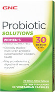 Gnc Probiotic Solutions Women'S With 30 Billion Cfus, Clinically Studied Multi-Strain For Women, Supports Digestive And Immune Health, Vegetarian, 30 Capsules