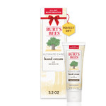 Burt's Bees Hand Cream for Dry Cracked Hands, Ultimate Care, Moisturizing Lotion Made with Baobab Oil, Watermelon Seed Oil and Natural Ingredients, 3.2 oz