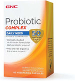 Gnc Probiotic Complex Daily Need Supplement, Provides Digestive And Immune Support, 50 Billion Cfus, 60 Vegetarian Capsules, 60 Servings Gnc Probiotic Complex Daily Need Supplement, Provides Digestive And Immune Support, 50 Billion Cfus, 60 Vegetarian Capsules, 60 Servings