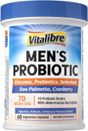 Probiotics For Men, 70 Billion Cfu 15 Strains, Selenium, Enzymes, Saw Palmetto, Cranberry For Digestive, Gut, Immune, Prostate & Urinary Tract Health, Shelf Stable, 60 Capsules