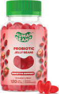 Probiotic Jelly Bean Gummies For Men And Women, Probiotic Supplements For Digestive Health, Nutritional Vegetarian Supplements, 120 Strawberry Blast Jelly Beans, Kosher Probiotic Jelly Bean Gummies For Men And Women, Probiotic Supplements For Digestive Health, Nutritional Vegetarian Supplements, 120 Strawberry Blast Jelly Beans, Kosher