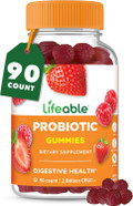 Lifeable Probiotics Gummies | 2 Billion Cfu | Great Tasting Probiotic Gummies For Women | Probiotic Gummy For Gut Health And Immune Support | Probiotics For Women And Men | 90 Gummies