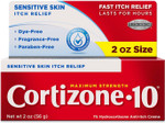 Cortizone 10 Maximum Strength Sensitive Skin Itch Relief, Anti-Itch Cream, 1% Hydrocortisone Creme, 2 Oz Cortizone 10 Maximum Strength Sensitive Skin Itch Relief, Anti-Itch Cream, 1% Hydrocortisone Creme, 2 Oz