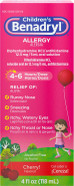 Benadryl Children'S Dye-Free Allergy Relief Liquid + 12.5 Mg Diphenhydramine Hcl, Antihistamine Allergy Medicine For Kids Helps Relieve Runny Nose & Sneezing, Bubble Gum Flavor, 8 Fl. Oz Benadryl Children'S Dye-Free Allergy Relief Liquid + 12.5 Mg Diphenhydramine Hcl, Antihistamine Allergy Medicine For Kids Helps Relieve Runny Nose & Sneezing, Bubble Gum Flavor, 8 Fl. Oz