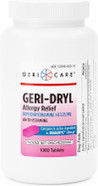 Geri-Dryl Allergy Relief Tablets (1000 Count) By Gericare| Diphenhydramine Hci 25Mg Antihistamine Tablets For Sneezing, Runny Nose, Itchy Throats & Eyes| Anti-Allergy Medicine For Adults & Kids Geri-Dryl Allergy Relief Tablets (1000 Count) By Gericare| Diphenhydramine Hci 25Mg Antihistamine Tablets For Sneezing, Runny Nose, Itchy Throats & Eyes| Anti-Allergy Medicine For Adults & Kids