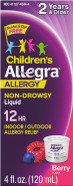 Allegra Children'S 12-Hour Allergy Relief Liquid, Non-Drowsy Indoor And Outdoor Allergy Medicine, 30 Mg Fexofenadine Hci Antihistamine For Kids, Berry Flavor, 4 Oz Allegra Children'S 12-Hour Allergy Relief Liquid, Non-Drowsy Indoor And Outdoor Allergy Medicine, 30 Mg Fexofenadine Hci Antihistamine For Kids, Berry Flavor, 4 Oz