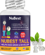 Nubest Tall Kids - Multivitamins & Minerals For Age 2 To 9 - Bone Strength & Immunity Support - Helps Kids, Toddlers Healthy - Animal Shapes - 60 Chewable Berry Tablets | 1 Month Supply