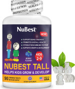 Nubest Tall Kids - Toddlers Vitamins And Kids Vitamins For Age 2 To 9 - Support Bone Strength, Overall Health And Immunity - Animal Shapes - 90 Chewable Berry Tablets | 6 Weeks Supply Nubest Tall Kids - Toddlers Vitamins And Kids Vitamins For Age 2 To 9 - Support Bone Strength, Overall Health And Immunity - Animal Shapes - 90 Chewable Berry Tablets | 6 Weeks Supply