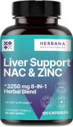 Liver Support & Nac 120 Capsules With Milk Thistle, Dandelion Root, Chicory, Turmeric, Beet Root, Chanca Piedra Liver Support & Nac 120 Capsules With Milk Thistle, Dandelion Root, Chicory, Turmeric, Beet Root, Chanca Piedra