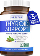 Thyroid Support With Iodine - 180 Capsules (Non-Gmo) Improve Your Energy - Ashwagandha Root, Zinc, Selenium, Vitamin B12 Complex - Thyroid Health Supplement For Women And For Men - 90 Day Supply Thyroid Support With Iodine - 180 Capsules (Non-Gmo) Improve Your Energy - Ashwagandha Root, Zinc, Selenium, Vitamin B12 Complex - Thyroid Health Supplement For Women And For Men - 90 Day Supply
