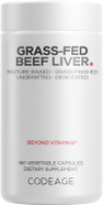 Codeage Grass Fed Beef Liver Supplement Superfood, Freeze Dried, Non-Defatted, Desiccated Glandulars Bovine Pills, Pasture Raised Beef Vitamins, Non-Gmo Liver Meat, 180 Capsules Codeage Grass Fed Beef Liver Supplement Superfood, Freeze Dried, Non-Defatted, Desiccated Glandulars Bovine Pills, Pasture Raised Beef Vitamins, Non-Gmo Liver Meat, 180 Capsules