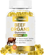 Beef Organ Supplement For Women:Grass Fed Beef Organ Gummies Supplement, Wellness With Liver Heart Kidney Pancreas Spleen Supports Women'S Overall Energy And Health Non-Gmo(60 Gummies) Beef Organ Supplement For Women:Grass Fed Beef Organ Gummies Supplement, Wellness With Liver Heart Kidney Pancreas Spleen Supports Women'S Overall Energy And Health Non-Gmo(60 Gummies)