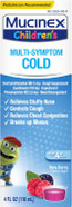 Mucinex Children'S Multi-Symptom Cold Relief Liquid- Relieves Stuffy Nose, Chest Congestion, Cough & Mucus, Expectorant & Cough Suppressant With Dextromethorphan, Guaifenesin, Phenylephrine, 4 Oz