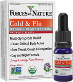 Forces Of Nature Cold & Cough Relief, Organic Homeopathic Medicine For Cough, Congestion, Body Aches, Headache, Chills & Fatigue, Maximum Strength, Non-Drowsy Formula, 10Ml (0.34 Fl Oz)