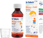 Dr. Talbot'S Mucus + Cold Relief Liquid Medicine, Naturally Inspired, For Children, Includes Dosage Cup, Natural Grape Juice Flavor, 4 Fl Oz Dr. Talbot'S Mucus + Cold Relief Liquid Medicine, Naturally Inspired, For Children, Includes Dosage Cup, Natural Grape Juice Flavor, 4 Fl Oz
