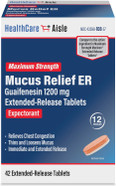 Healthcareaisle Guaifenesin 600 Mg Extended Release - 100 Tablets - Mucus Relief Expectorant For Chest Congestion Relief