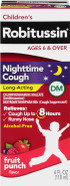 Robitussin Nighttime Cough Long-Acting Dm, Cough Medicine For Kids, Fruit Punch Flavor - 4 Fl Oz Bottle Robitussin Nighttime Cough Long-Acting Dm, Cough Medicine For Kids, Fruit Punch Flavor - 4 Fl Oz Bottle