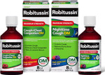 Robitussin Dm Max Cough Plus Chest Congestion And Robitussin Maximum Strength Nighttime Cough Dm, Adult Formulas - 2 X 8 Fl Oz Bottles