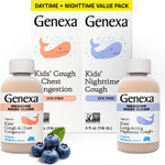 Genexa Kids Clean Cough & Chest Congestion Medicine, Dye Free, 0% Artificial Additives, Multi-Symptom Cough Syrup For Kids 4-11, Cough Suppressant & Expectorant, Organic Blueberry Flavor, 4 Fl Oz Genexa Kids Clean Cough & Chest Congestion Medicine, Dye Free, 0% Artificial Additives, Multi-Symptom Cough Syrup For Kids 4-11, Cough Suppressant & Expectorant, Organic Blueberry Flavor, 4 Fl Oz