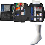 Dia-Pak Deluxe Black Insulin Carrying Case And Euro Comfort Sock Bundle | Dpdelx/Bk-Euro-Xl