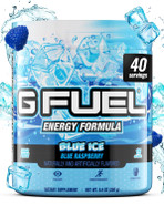 G Fuel Blue Ice Energy Drink Powder, Pre Workout Caffeine Mix For Gaming, Sugar Free Focus Amino, Vitamin + Antioxidants, 9.9Oz (Blue Raspberry, 40 Servings) G Fuel Blue Ice Energy Drink Powder, Pre Workout Caffeine Mix For Gaming, Sugar Free Focus Amino, Vitamin + Antioxidants, 9.9Oz (Blue Raspberry, 40 Servings)
