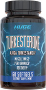 Turkesterone Supplement (500Mg) Ajuga Turkestanica Extract, Improve Lean Muscle Mass, Exercise Performance, Improve Muscle Recovery With Our Softgel Absorption Technology (60 Softgels)
