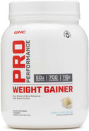 Gnc Pro Performance Weight Gainer Protein Powder, 50G Protein, High Calorie, 700 Calories, Supports Mass And Muscle Recovery, Mct, Bcaa, 3Rd Party Tested, Double Strawberries And Cream, 6 Servings