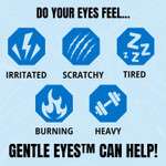 The Relief Products Gentle Eyes Lubricant Eye Drops - 100% Natural Active Ingredients - For Soothing Irritated, Scratchy, Tired, And Dry Eyes - 0.5 Flz Oz