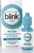 Blink Tears Lubricating Eye Drops, Eye Care For Mild To Moderate Dry Eyes, Hyaluronate For Boosting Hydration, Moisturizing & Soothing Eye Drops For Dry Eyes, 1 Fl Oz (30 Ml)
