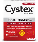Cystex Dual Action Uti Pain Relief & Prevention Tablets  2-In-1 Formula Relieves Discomfort & Slows Bacterial Growth  Non-Staining, Fsa/Hsa Eligibl, (48 Count)