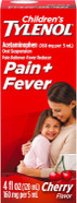 Children'S Tylenol Liquid Oral Suspension Medicine, Acetaminophen Pain Reliever & Fever Reducer, Aspirin-, Ibuprofen- & Alcohol-Free, Cherry, 4 Fl. Oz Children'S Tylenol Liquid Oral Suspension Medicine, Acetaminophen Pain Reliever & Fever Reducer, Aspirin-, Ibuprofen- & Alcohol-Free, Cherry, 4 Fl. Oz