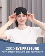 Mzoo Sleep Eye Mask For Side Sleeper Men Women, Zero Eye Pressure 3D Sleeping Mask, Light Blocking Patented Design Night Blindfold, Soft Eye Shade Cover For Travel, Black Mzoo Sleep Eye Mask For Side Sleeper Men Women, Zero Eye Pressure 3D Sleeping Mask, Light Blocking Patented Design Night Blindfold, Soft Eye Shade Cover For Travel, Black