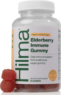 Hilma Elderberry Gummies Formulated With Vitamin C & Zinc, Natural, Vegan, Clinically Proven Ingredients, Immune Support Supplement Plus Antioxidants,Natural Berry Flavor (60 Gummies)