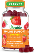 Lifeable Immune Support Gummies For Adult | Elderberry Vitamin C And Zinc | Great Tasting Elderberry Immune Support Supplement Gummies | Immunity Gummies For Adults, Men, Women | 90 Gummies Lifeable Immune Support Gummies For Adult | Elderberry Vitamin C And Zinc | Great Tasting Elderberry Immune Support Supplement Gummies | Immunity Gummies For Adults, Men, Women | 90 Gummies